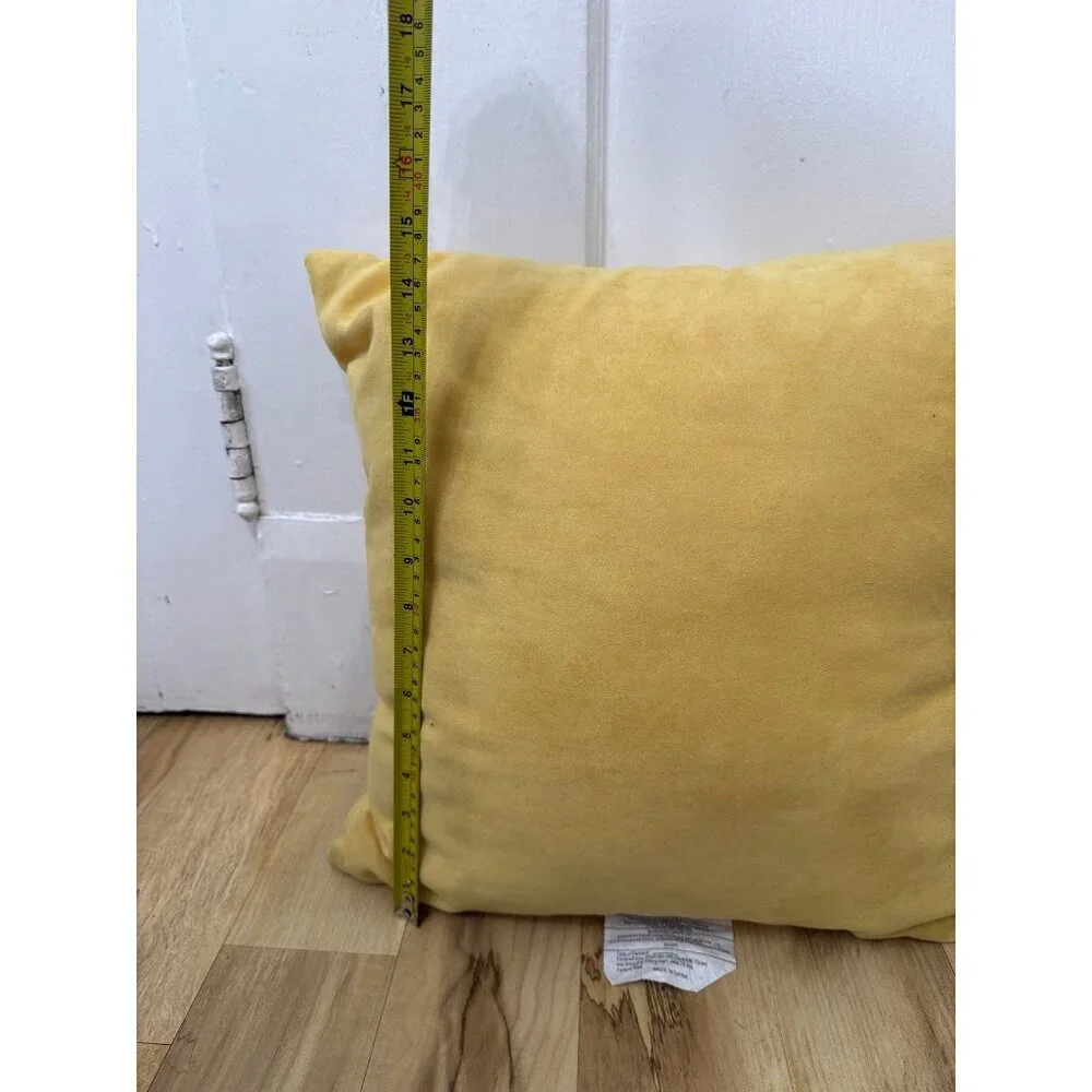 Room Essentials yellow throw pillow